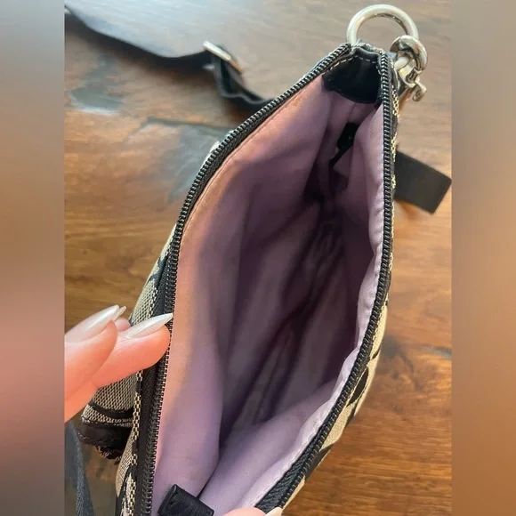 Coach Classic Block Logo Print Crossbody Bag - Picture 10 of 10